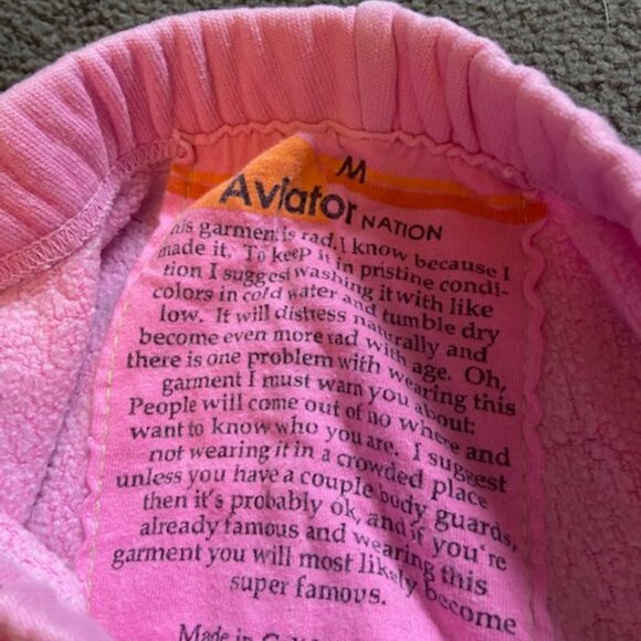 Pink Aviator Nation Sweatpants - Picture 3 of 4